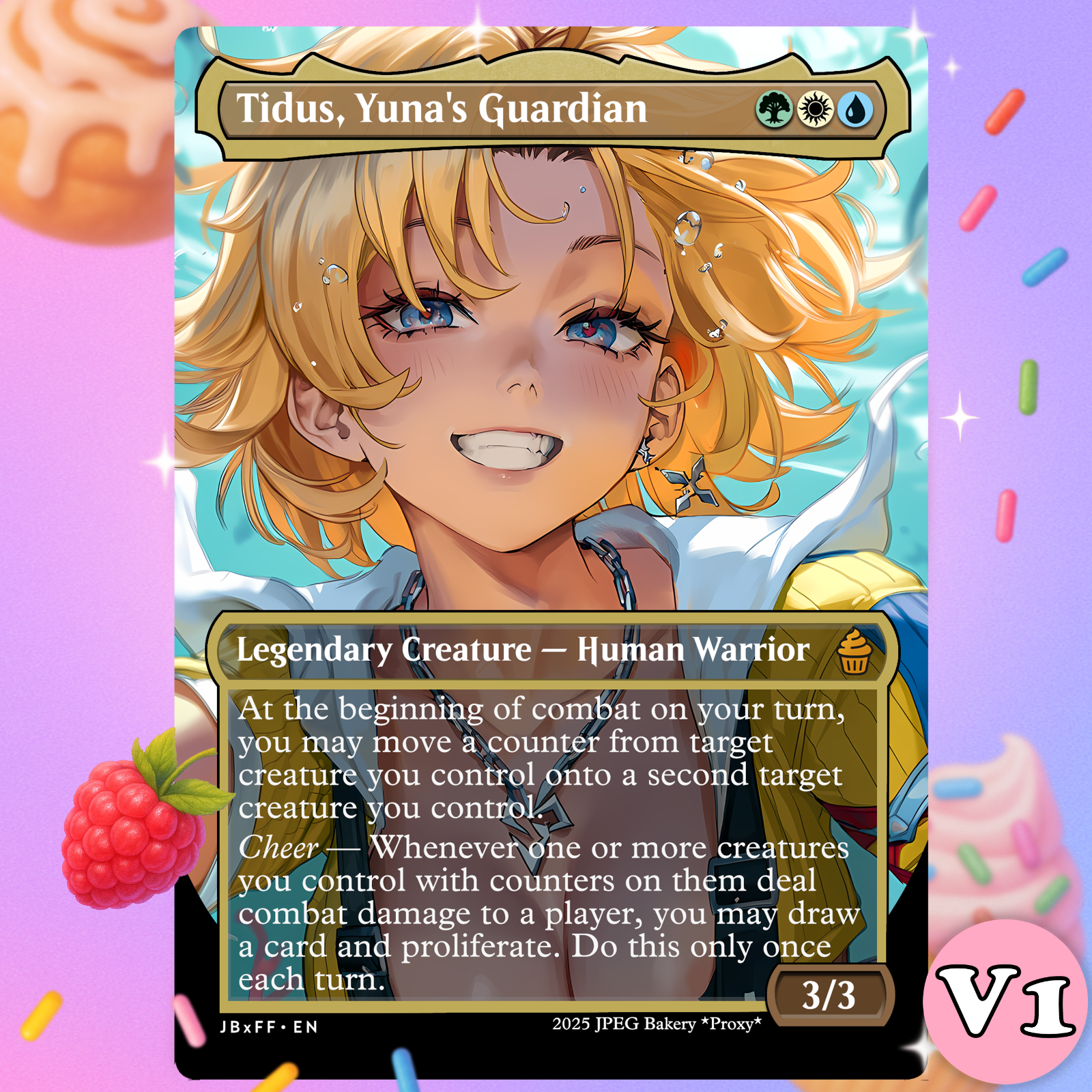 Tidus, Yuna's Guardian (MTG) 英語版　拡張foil MTG Tidus, Yuna's Guardian (Foil) Commander: Final Fantasy