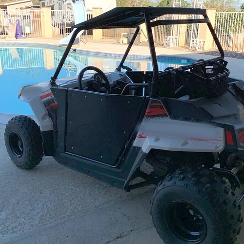 KOJEM Full Swing Open Doors kit Black Powder Coated For Polaris RZR 170 UTV