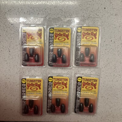 Strike King Tungsten Weights ( Lot Of 6) Insert Free 3/8oz