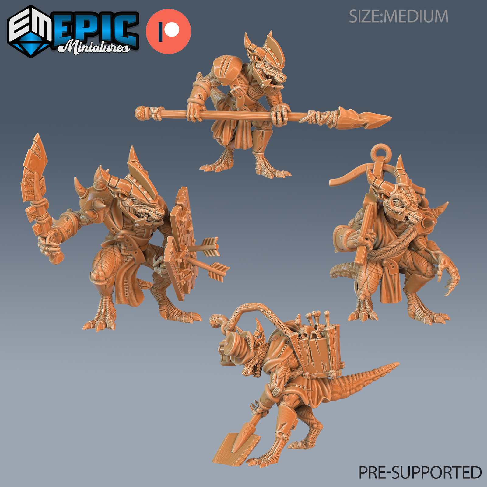 Kobold Tribe, Dungeons and Dragons Miniatures, D&D, Goblin, 28mm scale Fantasy