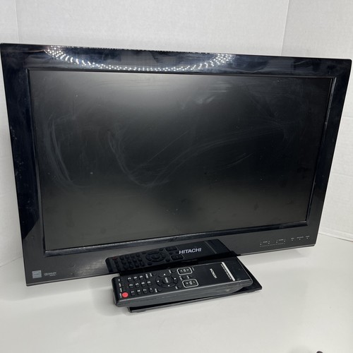 Hitachi HD Television TV Small 720p HD HDMI Tested With Remote