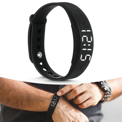 ACWOO Vibrating Watch, Silent Rechargeable Wrist Alarm for Kids & Compact, A 