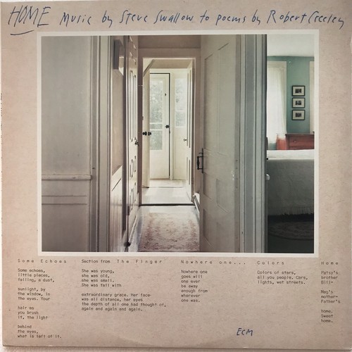 ジャズ CD Steve Swallow Home (Music By Steve Swallow To Poems By Robert Creeley) POCJ2304 ECM Records, ECM Records /00110 ジャズ CD Steve Swallow Home (Music By Steve Swallow To
