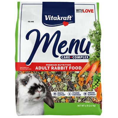 Vitakraft Menu Vitamin Fortified Pet Rabbit Food, ...