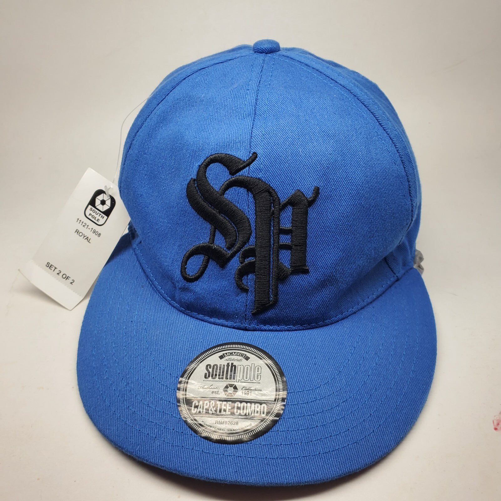 サウスポール キャップ SOUTHPOLE Snapback Cap Hat Mens Blue L XL Y2k Vintage Fitted