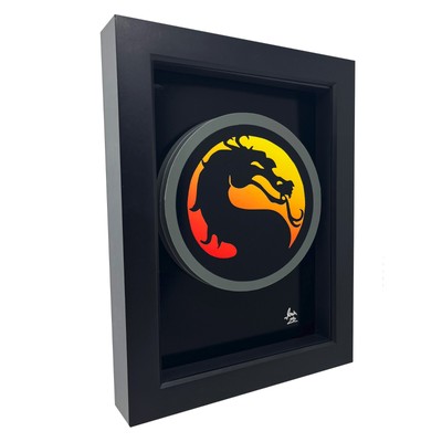 Mortal Kombat Logo Video Game Wall Decor 3D Pop Art Print Game Room Gamer Gift