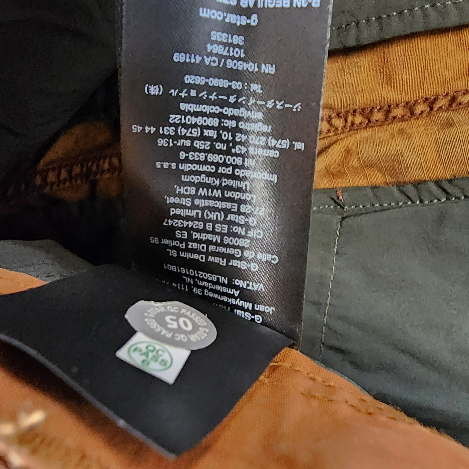 G-Star Raw Printed Straight-Fit Cargo Pants Men's 33/32 Rodeo Island Button Zip - Picture 14 of 18