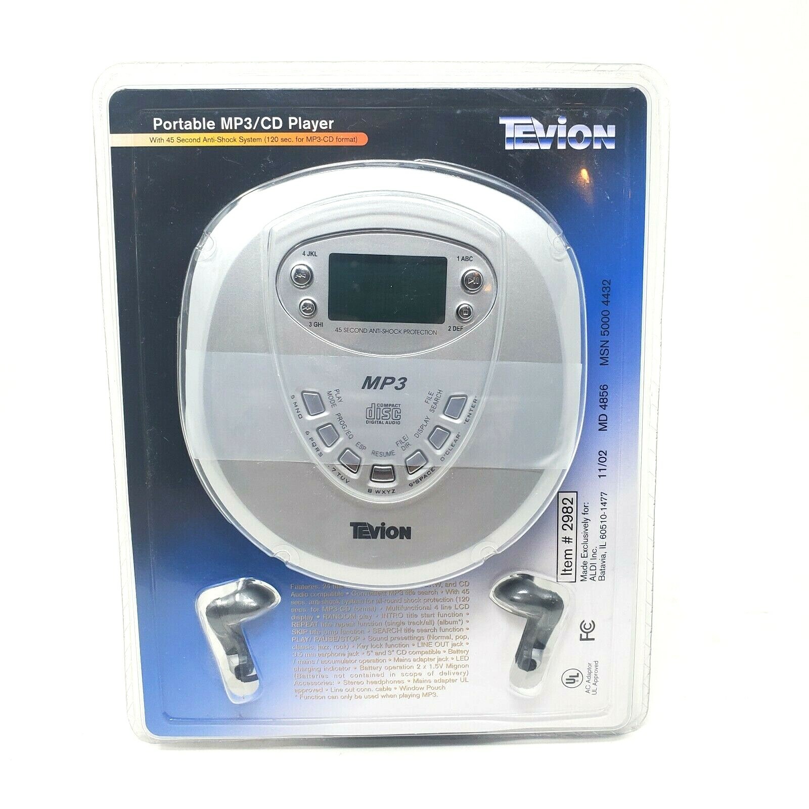 CD-плеер Tevion MD4856 Walkman Portable 