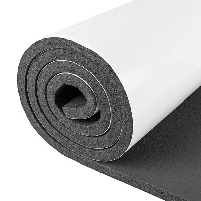 Sponge Neoprene Foam Rubber Sheet with Adhesive, 12 in x 60 in x 1/2 in Multi...