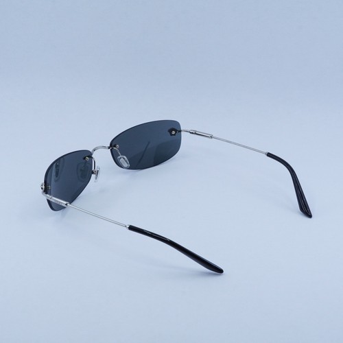 Pre-owned Versace Ve2279 100087 Silver/dark Grey 60-18-135 Sunglasses Authentic In Gray