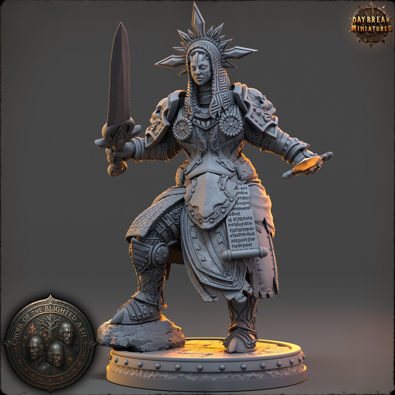 Isolde Kareth – Choirs of the Blighted Ash | 32mm | Daybreak Miniatures