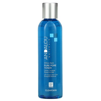 Andalou Naturals Pure Pore Toner Willow Bark 6 жидких унций 178 мл Не тестируется на животных, ярмарка