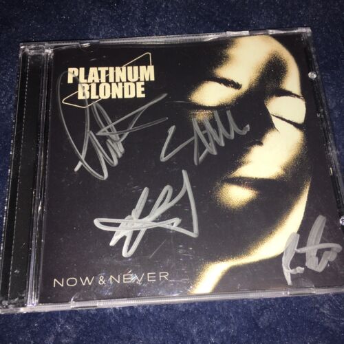 Now & Never CD SIGNED BY BAND Platinum Blonde (CD, 2012 Now & Never CD SIGNED BY BAND Platinum Blonde (CD, 2012