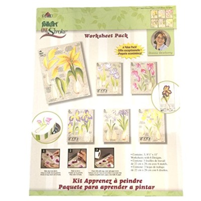 Donna Dewberry 20 One Stroke Scruffy Brushes 10 Each #1172 3//4 inch and 1//4 inch