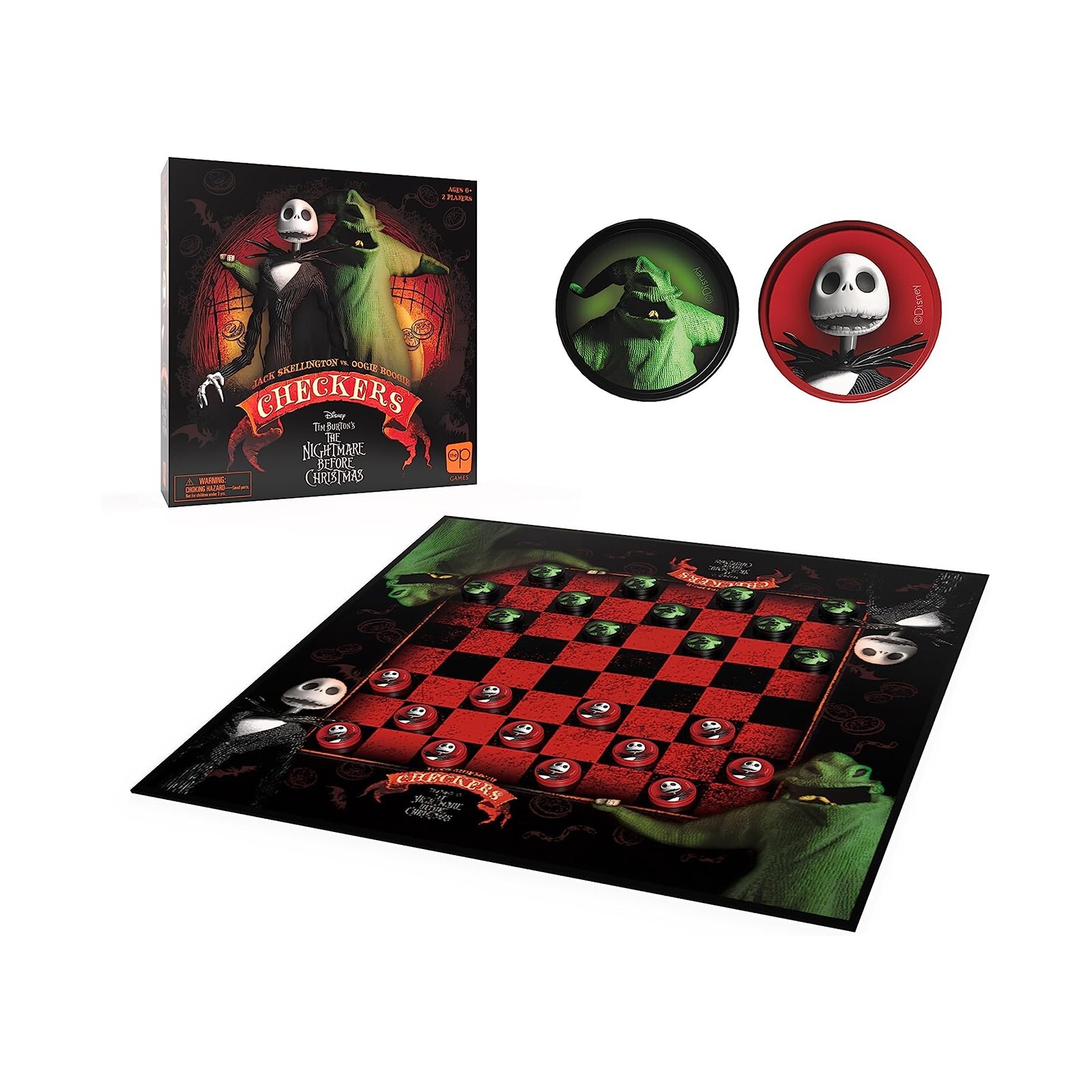 Набор шашек USAopoly Tim Burstons Кошмар перед Рождеством НОВЫЙ В НАЛИЧИИ