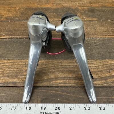 Vintage Shimano 105 Shifters ST-5500 Shift Double FlightDeck 2x9 STI 9 Speed 9s