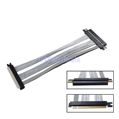PCIE 4.0 Extension Cable 16x Shielded High Speed GPU Riser Cable 180 Degree