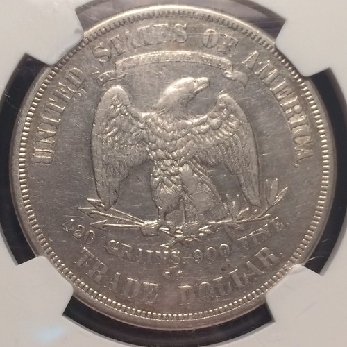 1873-CC Trade Silver Dollar - $1 - NGC VF Details - Carson City Very Fine