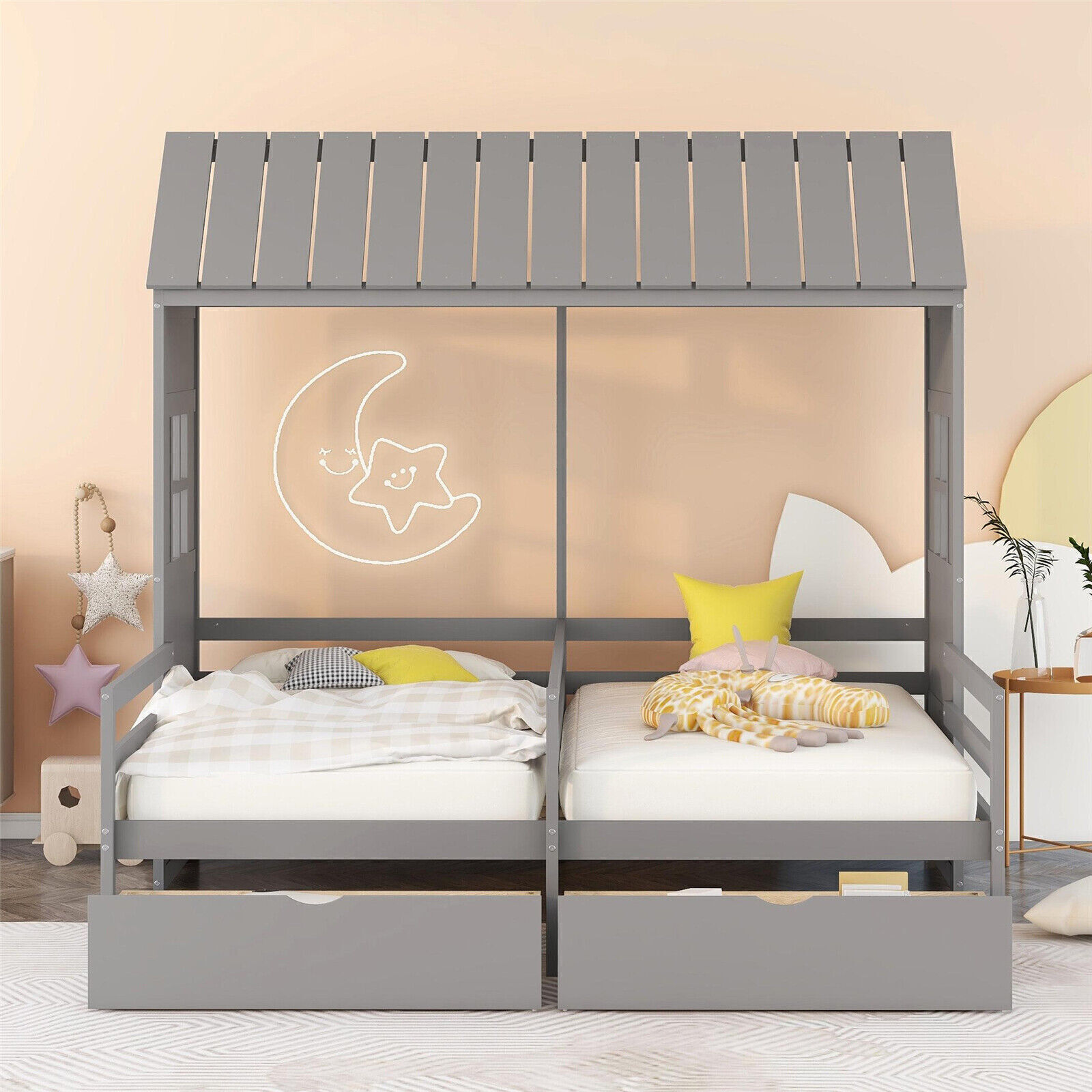 With 2 Storage Drawers