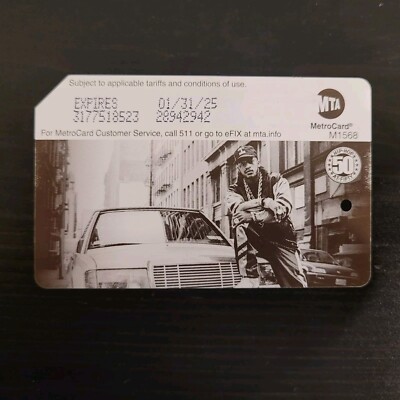 MTA MetroCard - Limited Edition 50 Years of Hip Hop Rakim MetroCard - No Value