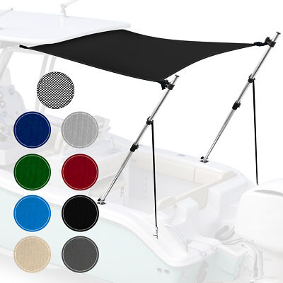 Boat Top Extension w/ Telescopic Aluminum Poles- Tear and Abrasion Resistant