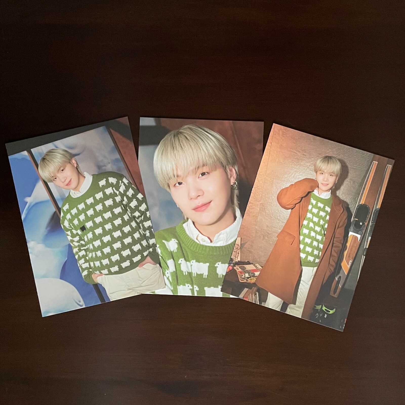 BTS 2021 LITTLE WISHES Photobook SUGA Yoongi Set of 3 PHOTOS