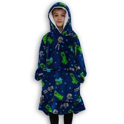Minecraft Gamers Room - Curtains Blankets Hooded Ponchos