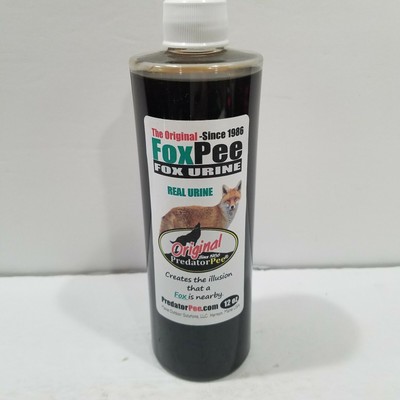 Predator Pee 100% Pure Fox Pee Urine 12 oz Squeeze Bottle NEW