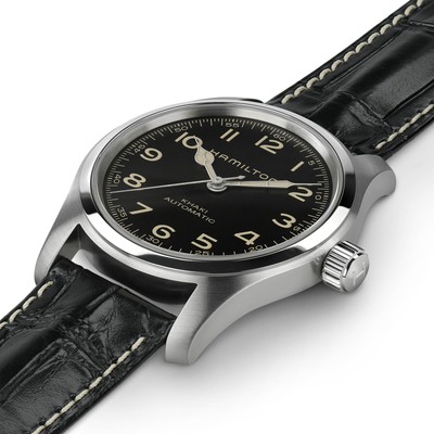 Pre-owned Hamilton - H70605731 - Khaki Field Murph Auto Office Automatic 1 21/32in