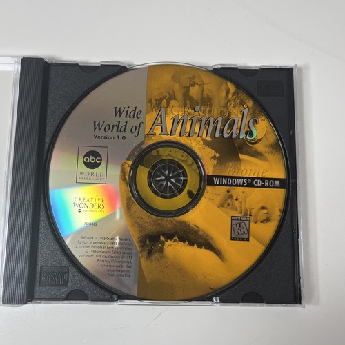 Wide World of Animals Windows CD ROM Disc Only | eBay
