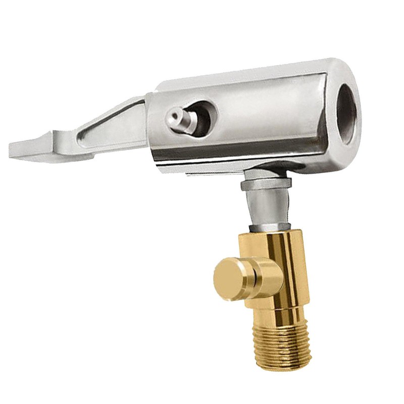 Car Tire Air Chuck Inflator Pump Valve Connector Clip-on Adapter Car Brass 8mm