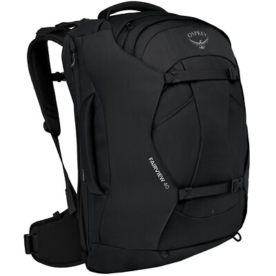 Osprey Fairview 40 Liter Women's Travel Backpack Bag Black NEW