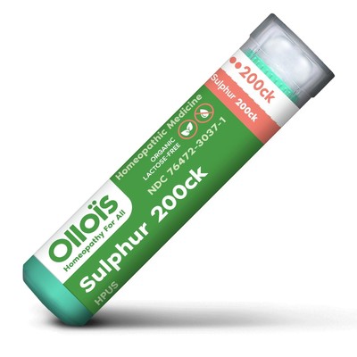 Ollois Homeopathics Sulphur 200CK Органические и безлактозные гранулы 80 гранул