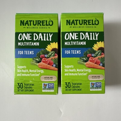 (2) Naturelo One Daily Multivitamin For Teens Skin Mental Energy Immune 11/2025