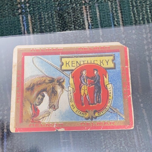 AE-197 Helmar Turkish Cigarettes Tobacco Trade Card Kentucky