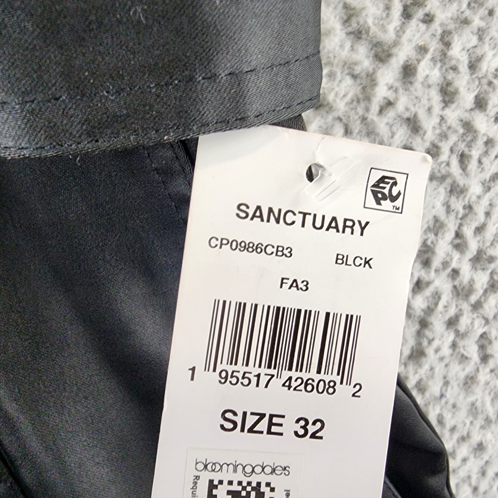 Sanctuary Classy Satin Cargo Pants Men's 32 Black Zip Fly With Button Closure - Picture 5 of 13