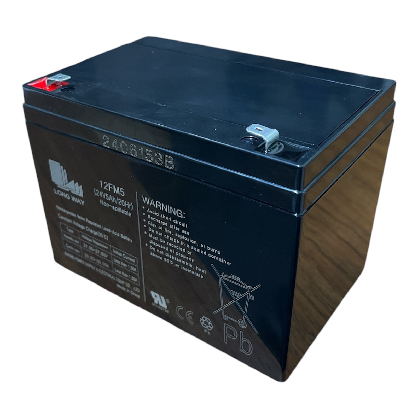 AC09 Li-ion BATTERY 24V 105g/秒 LONGWAY Rechargeable LeadAcid Battery 24V5AH20HR 12FM5
