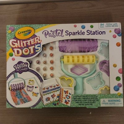 Crayola Glitter Dots Pastel Sparkle Station 84 Dots Glitter With Less Mess New