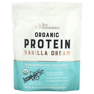 Organic Protein, Vanilla Dream, 1.14 lb (516 g)