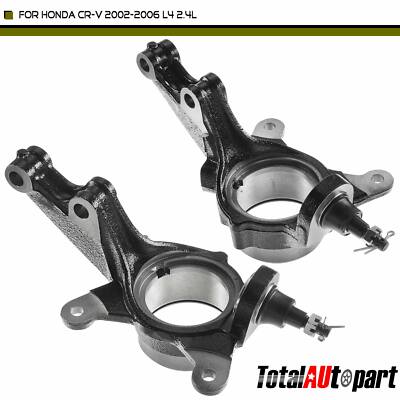 2Pcs Steering Spindle Knuckle Steel Front Sides for Honda CR-V 2002-2006 l4 2.4L