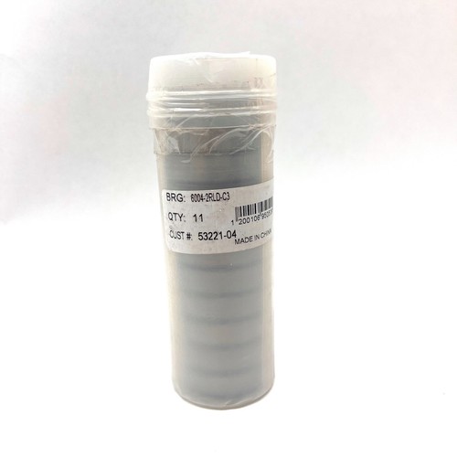 PEER Bearings 6004-2RLD-C3 Double Rubber Sealed Steel Ball New Lot of 11 each