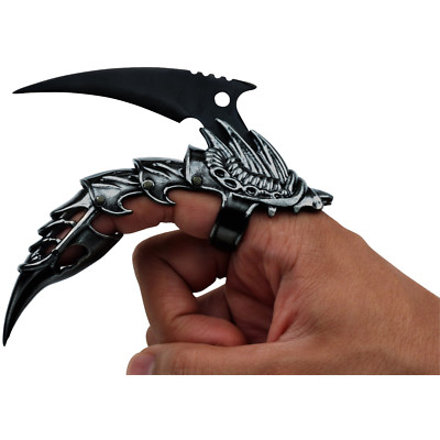Reaver Stainless Steel Blackened Fantasy Finger Claw