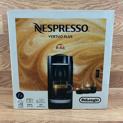 DeLonghi ENV150BM Nespresso Vertuo Plus Deluxe Coffee Espresso Maker Matte Black