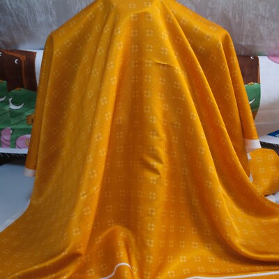 French top designer authentic silk twill fabric Paysley Made in Italy Panel