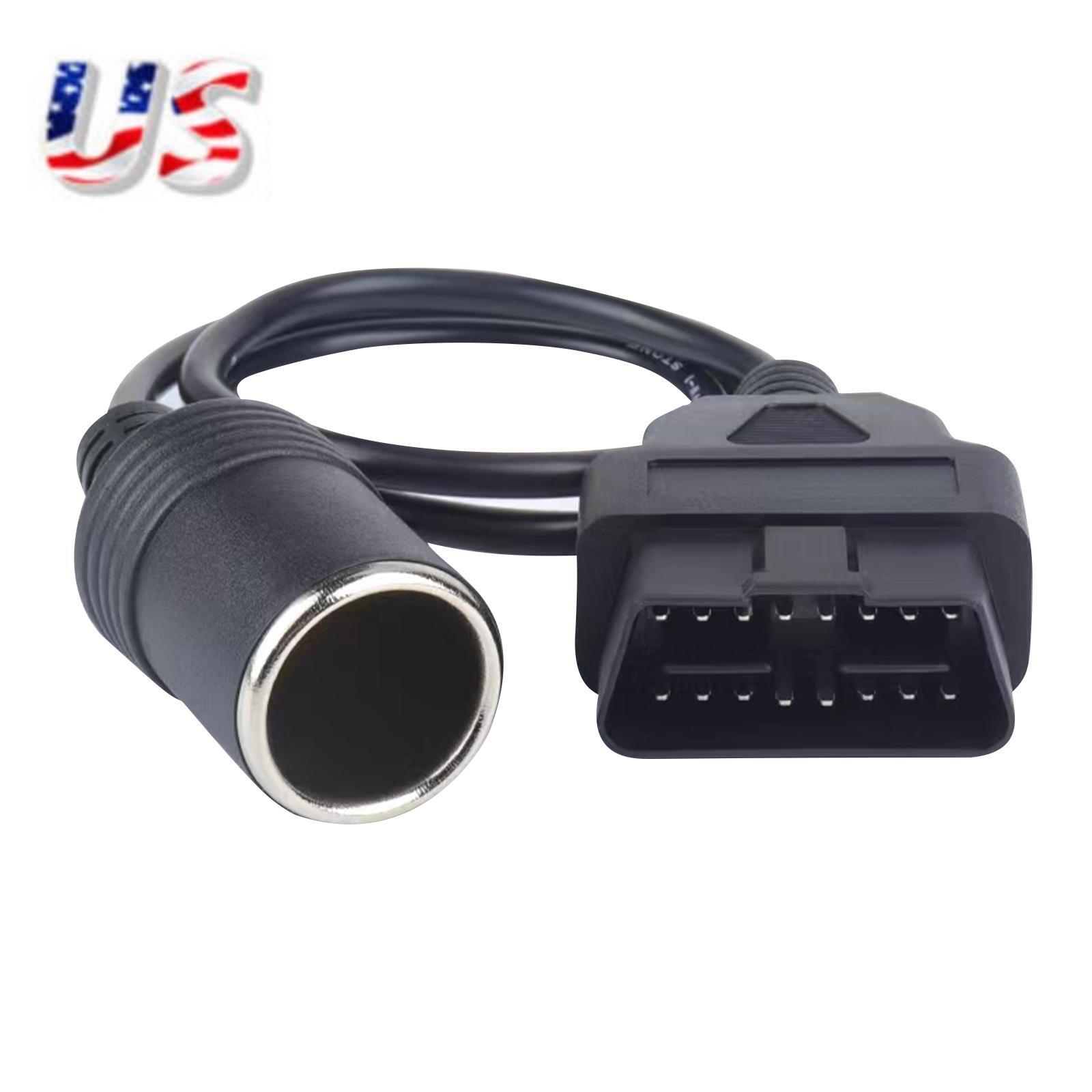 1-Way Universal 16-Pin OBD2 Car Cigarette Lighter Socket Charger Power Adapter