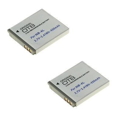 2x Akku Ersatzakku für Canon Ixus 130 Ixus 220 HS Ixus 230 HS Ixus 255 HS  NB-4L