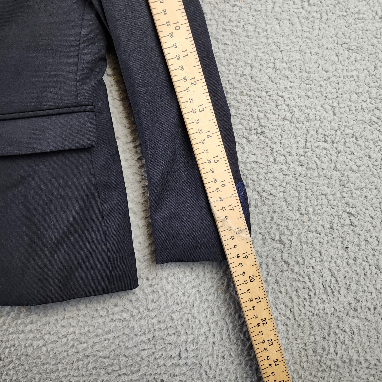 Boss Kidswear Wool Blend Suit Jacket Boys' 8Y Electric Blue Two Button Front L/S - Picture 11 of 12