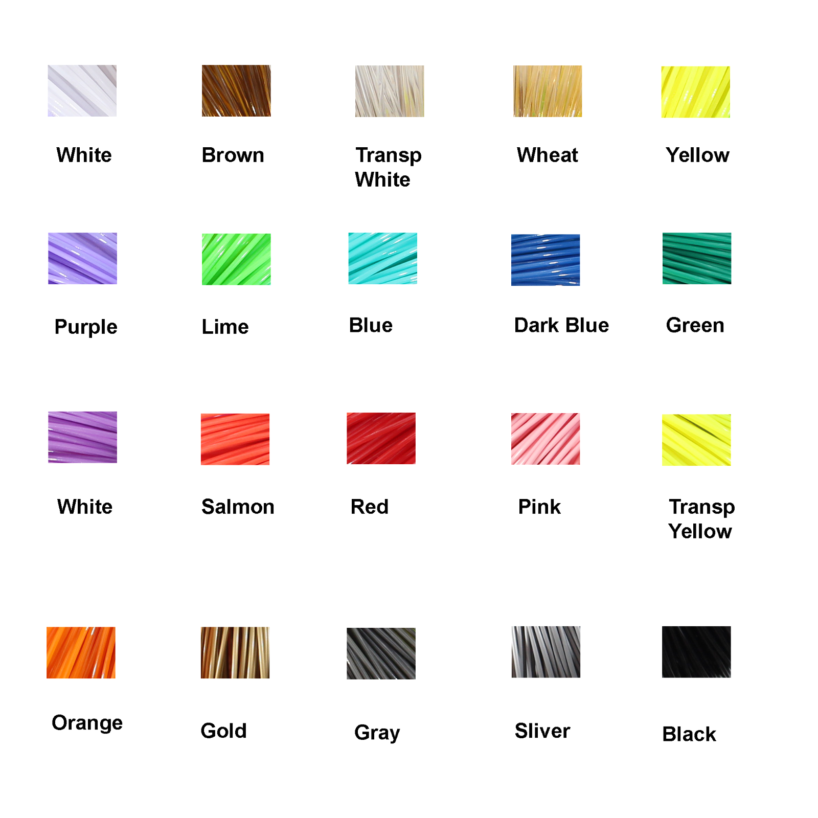 3D Pen Filament Refills, 20 Color 323 Feet for 3D Printer PenFilament 1.75mm PLA