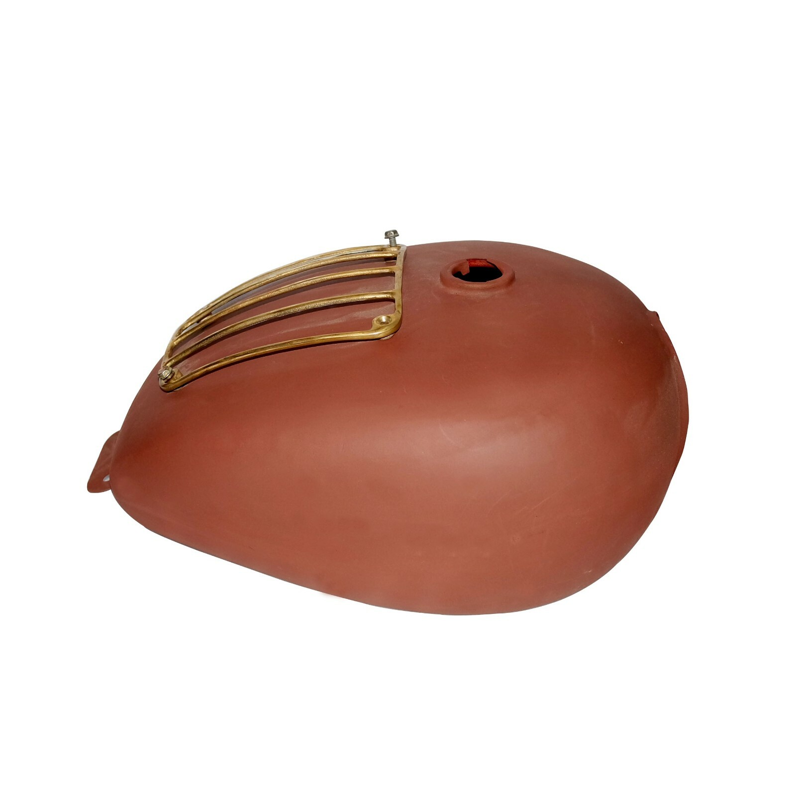 Fits Royal Enfield Classic 500cc EFI Fuel Petrol Gas Tank Raw + Brass Grill 