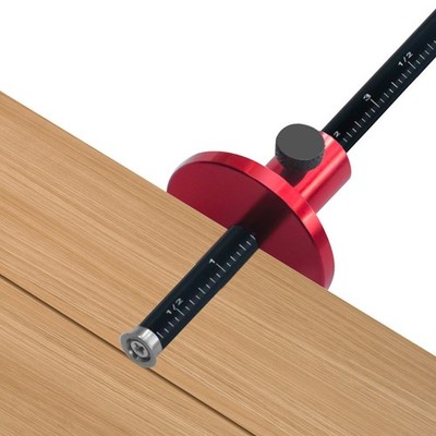 European Style Wheel Marking Gauge Aluminum Alloy Scriber Woodworking Mortise